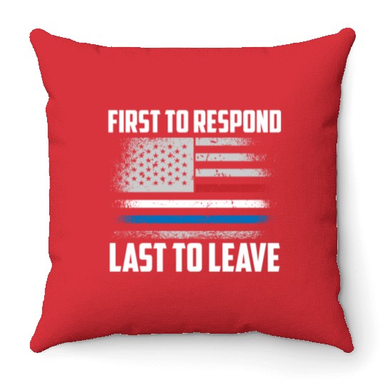 Dispatcher Us Flag Throw Pillows