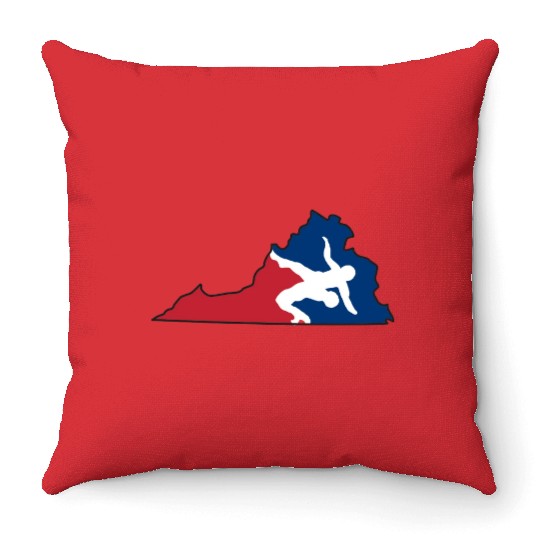 Virginia Wrestling Throw Pillows