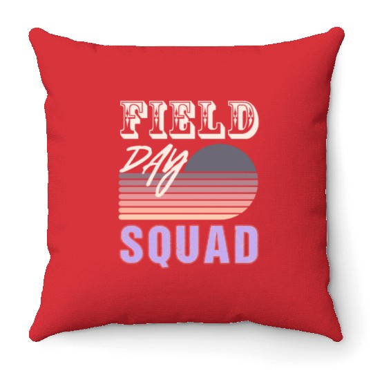 FIELD DAY SQUAD Throw Pillows