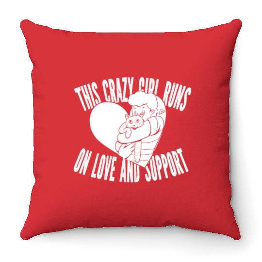 Psychology Psychologist Cat Throw Pillows