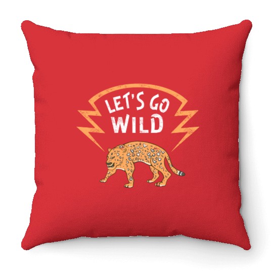 Wildlife Jaguar Wild Animal Lover Throw Pillows