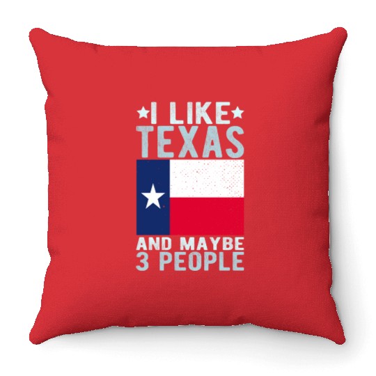 Texas Flag US State Throw Pillows