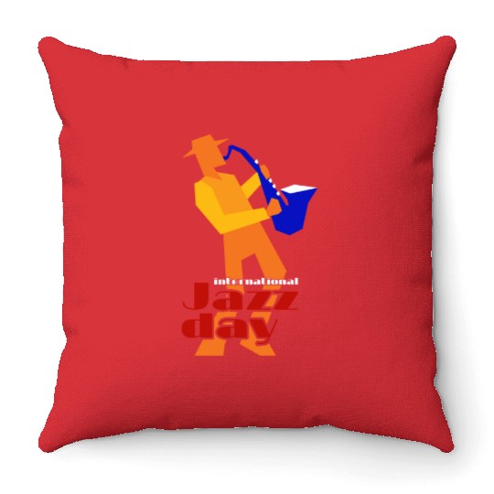 Jazz music improvisation festival Throw Pillows