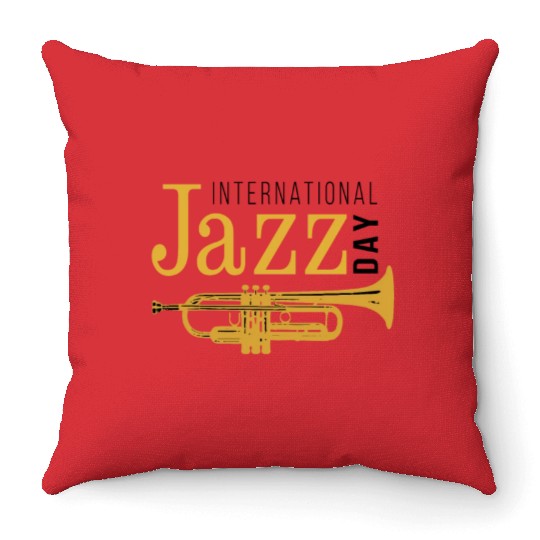 Jazz music improvisation festival Throw Pillows