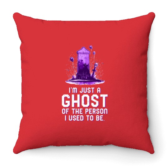A Ghost Of Who I Used To Be Emo Unisex Throw Pillows