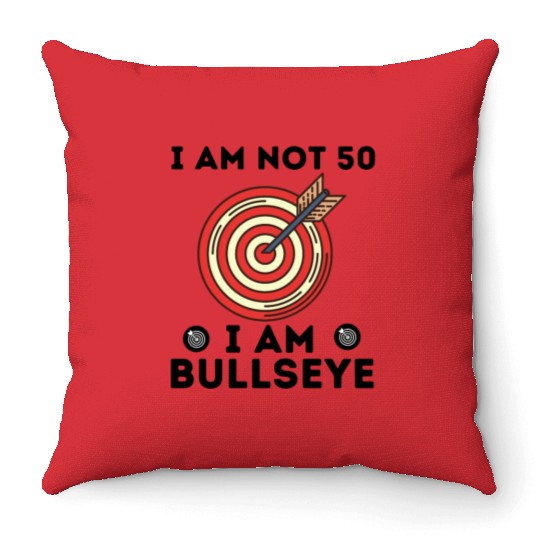 I Am Bullseye Throw Pillows