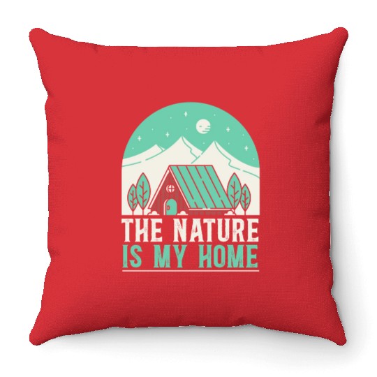 Cottagecore Mushroom Aesthetic Nature Conservation Throw Pillows