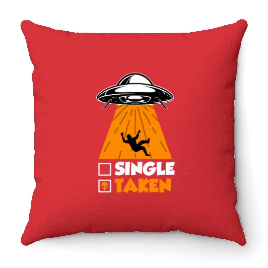 Ufo Single Men Fantasy Taken by Aliens Men Throw Pillows
