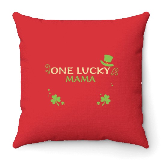 One Lucky Mama - St. Patrick's Day Throw Pillows