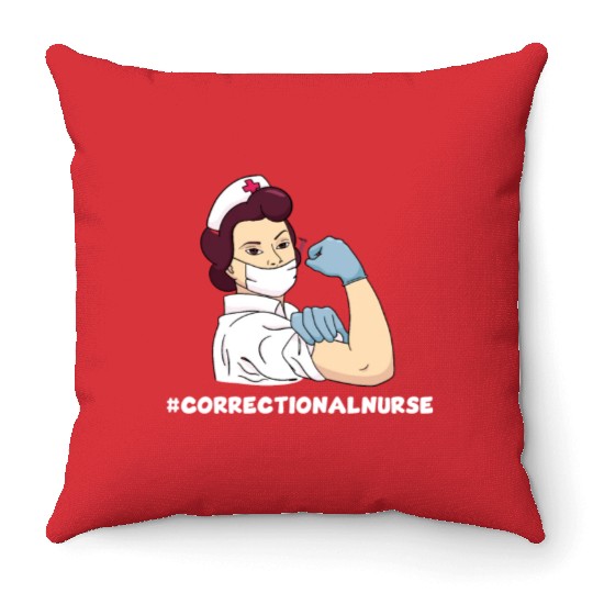 Great Correctional Nurse Prison Nurse Throw Pillows