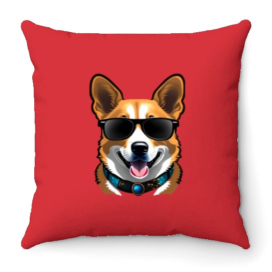 Corgi Style Throw Pillows