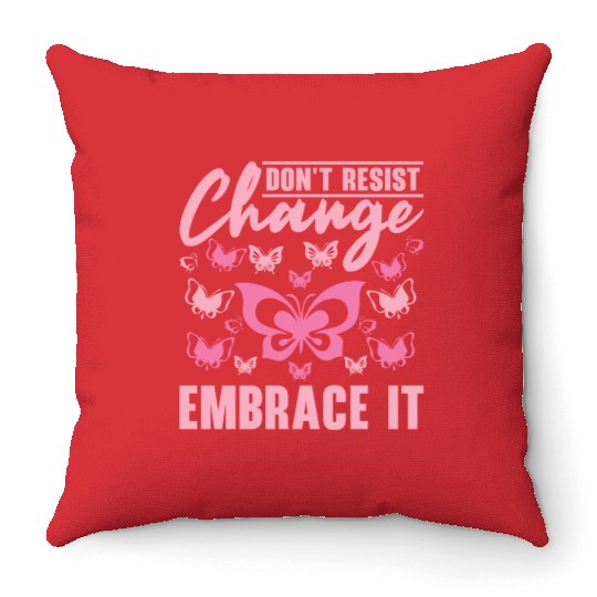 Entomologist Butterfly Insect Nature Change Throw Pillows