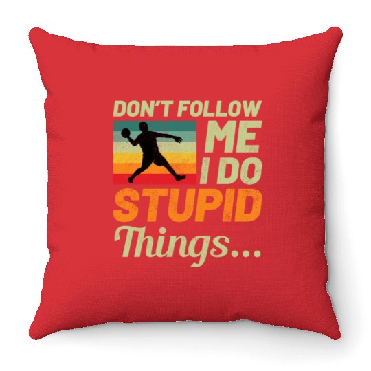 Dodgeball Player Coach Team Sports Funny Throw Pillows