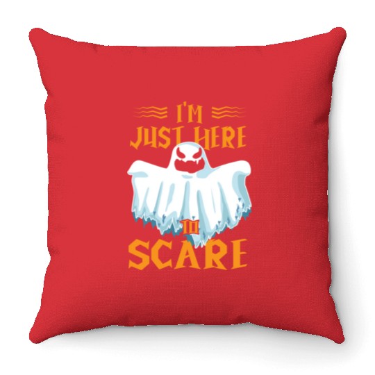 Halloween Paranormal Ghost Hunters Horror Fans Throw Pillows