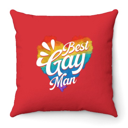 Gay Rights Rainbow Pride Month LGBTQ Gay Pride Throw Pillows