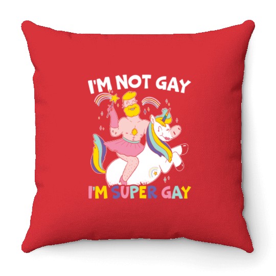 Gay Rights Rainbow Pride Month LGBTQ Gay Pride Throw Pillows