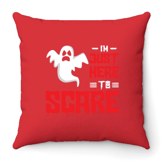 Halloween Paranormal Ghost Hunters Horror Fans Throw Pillows