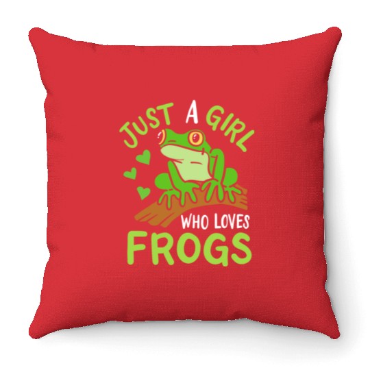 Frog Toad Frog Lover Throw Pillows