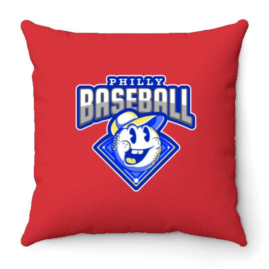 PHILLY BASEBALL Throw Pillows