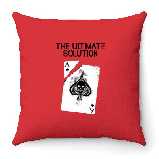 playing card - The ultimate solution Throw Pillows