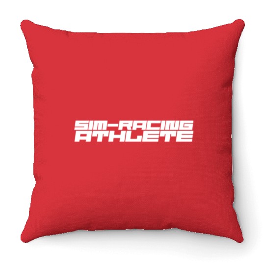 Sim-racing Athlete Throw Pillows