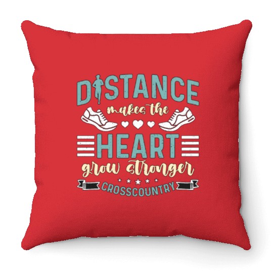 Cross Country Running Distance Makes The Athletic Throw Pillows