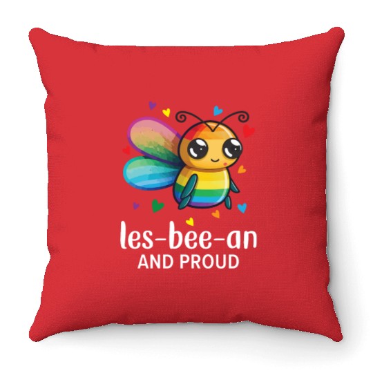 Gay Rights Rainbow Pride LGBTQ Gay Pride Parade Throw Pillows
