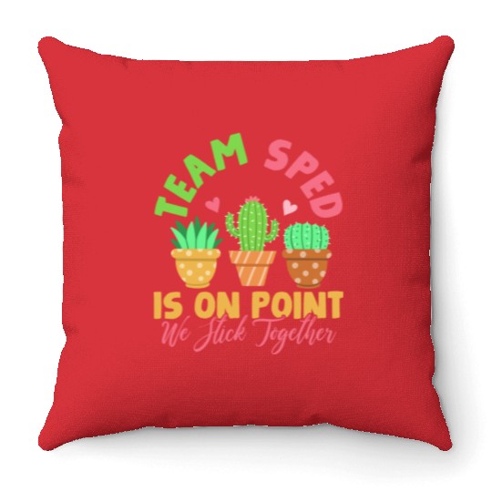 Sped Special Education Teacher Student Throw Pillows