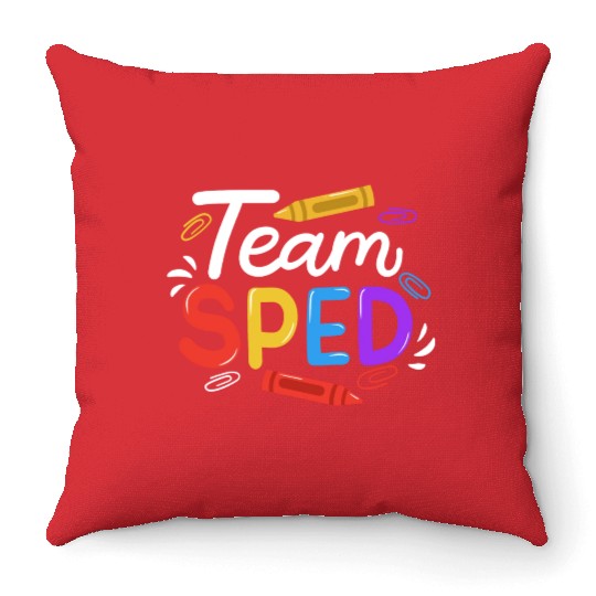 Sped Special Education Sped Teacher Student Throw Pillows
