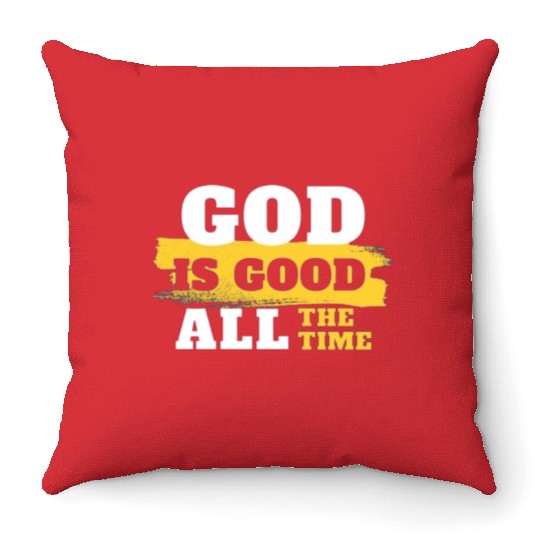 GoD is good Throw Pillows