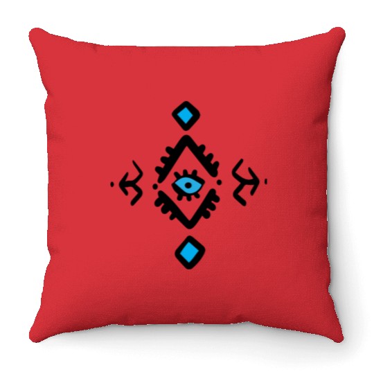 Greek Evil Eye Throw Pillows