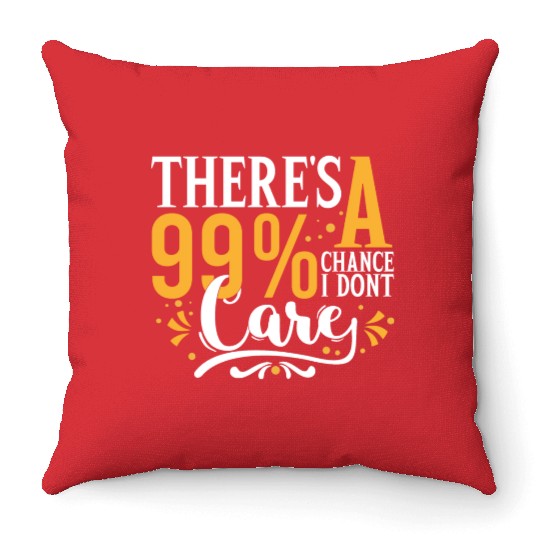Guacamole 99 Chance I Don t Care Sarcastic Meme Throw Pillows