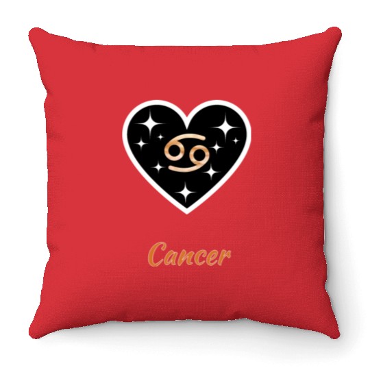 CANCER ZODIAC SIGN, astrology, birthday Throw Pillows