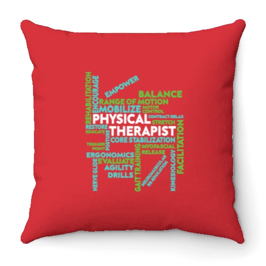 Physical Therapist Throw Pillows Mobilize Core