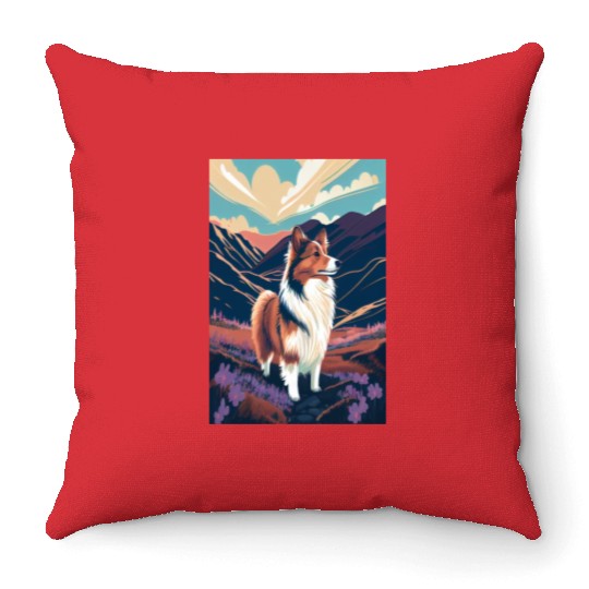 Belgian Malinois Nature Throw Pillows
