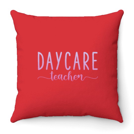 Daycare Teacher Throw Pillows