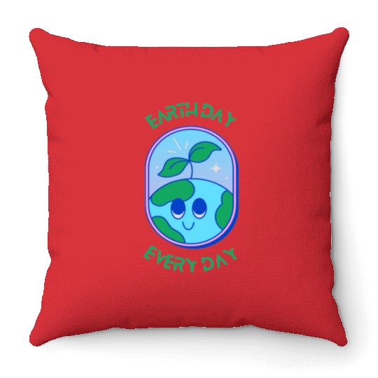 Earth Day Everyday - Earth day 2023 Throw Pillows