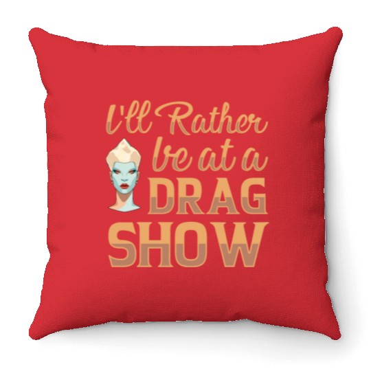 LGBTQ Off Duty Drag Queen Pride Throw Pillows