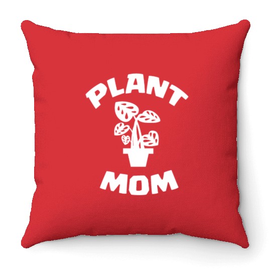 Plant Mom Throw Pillows