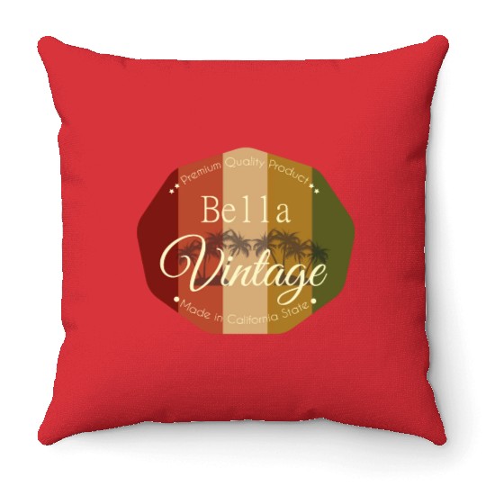 Bella Vintage design Throw Pillows