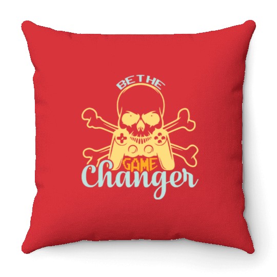 Be the game changer Throw Pillows