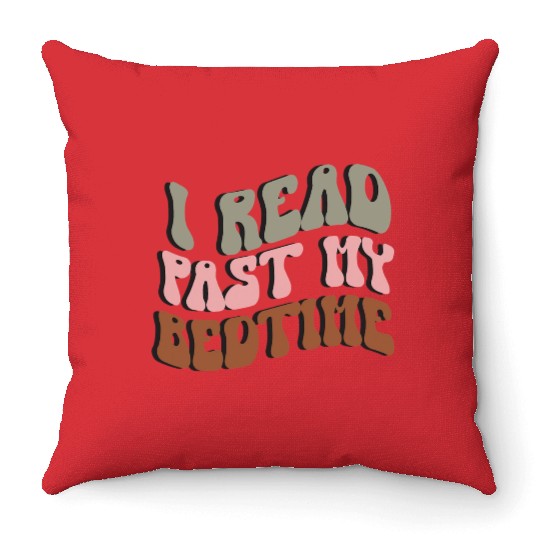 Funny Reading Book Lover Teacher Librarian Throw Pillows