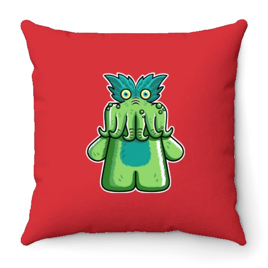 Black Friday Tickle Me Wiggly Throw Pillows