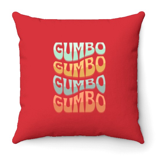 Gumbo Cajun Food Soup Lover Throw Pillows