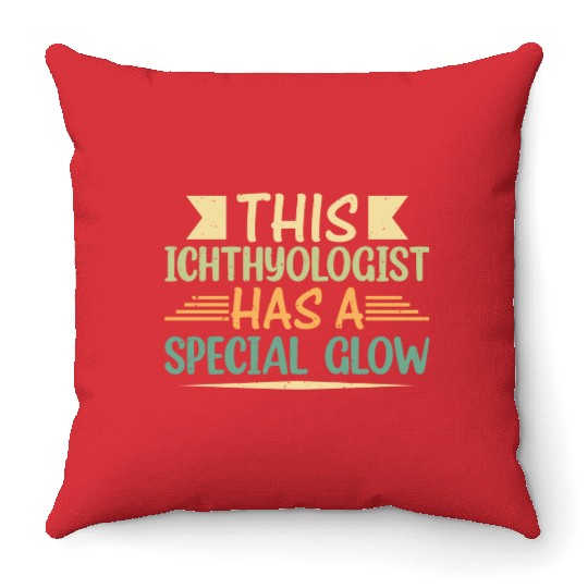 Fish Science Ichthyologist Marine Biologist Throw Pillows
