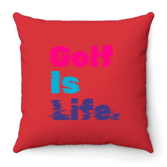 I Like Golfing, Golf Player, Golf Is Life Throw Pillows