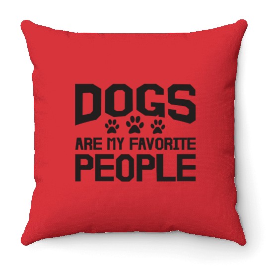 Dog Owner Foot Favorite People Pets Pet Paw Throw Pillows