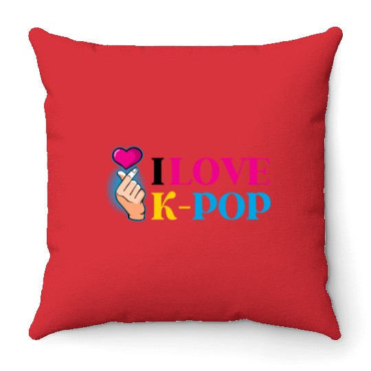 K-Pop K-drama Korean Music KPop Kdrama Gift Throw Pillows