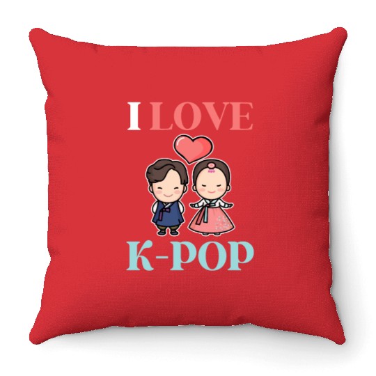 K-Pop K-drama Korean Music KPop Kdrama Gift Throw Pillows