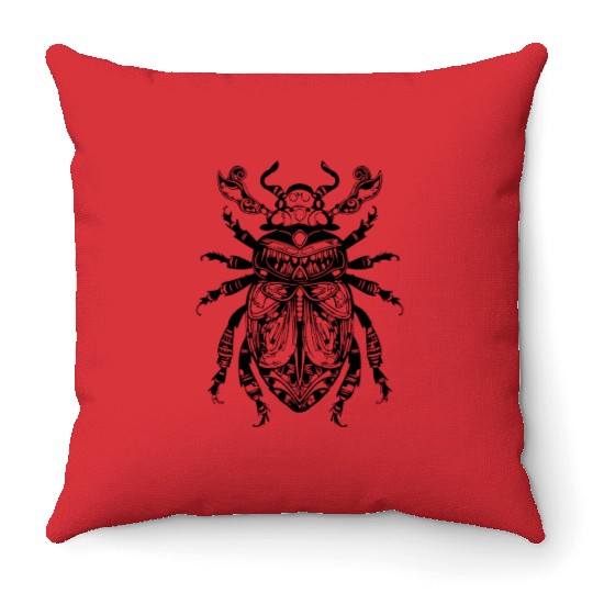 Bug Beetle Insect Throw Pillows